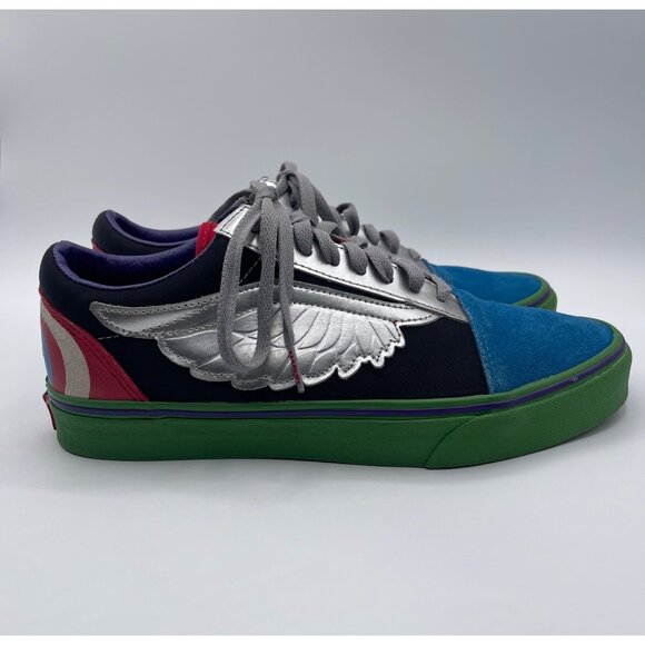 Vans + Marvel Avengers Superhero Authentic Old Skool Skate Shoe Sneaker W/10.5 - Picture 1 of 7